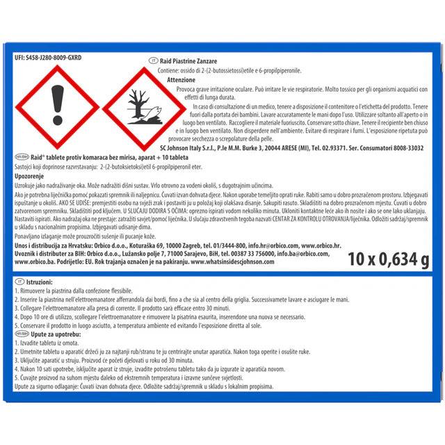 Insecticide Électrique Raid Basic + 10 Plaques