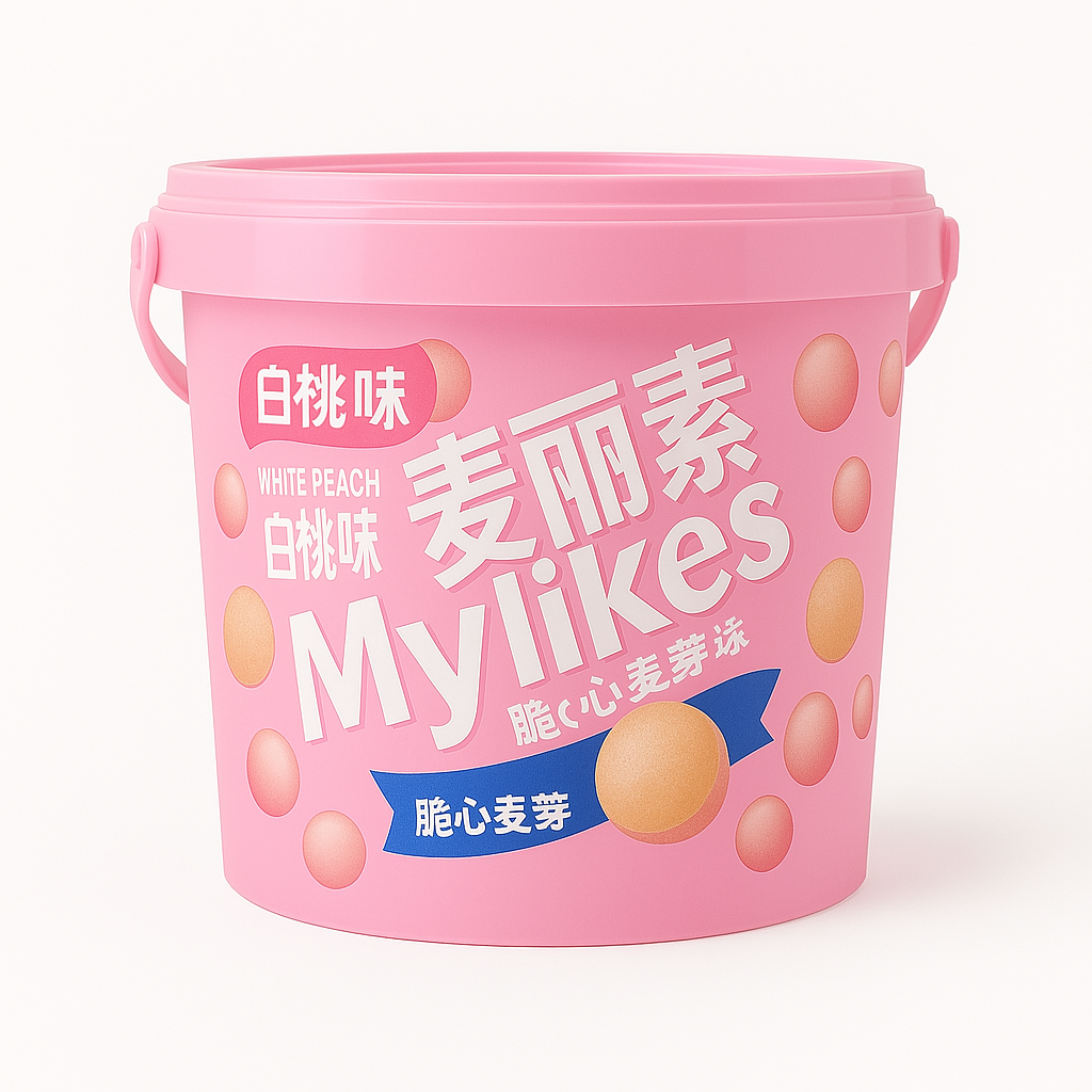 MyLikes Crispy Malt Balls - Gusto Pesca Bianca | 168g