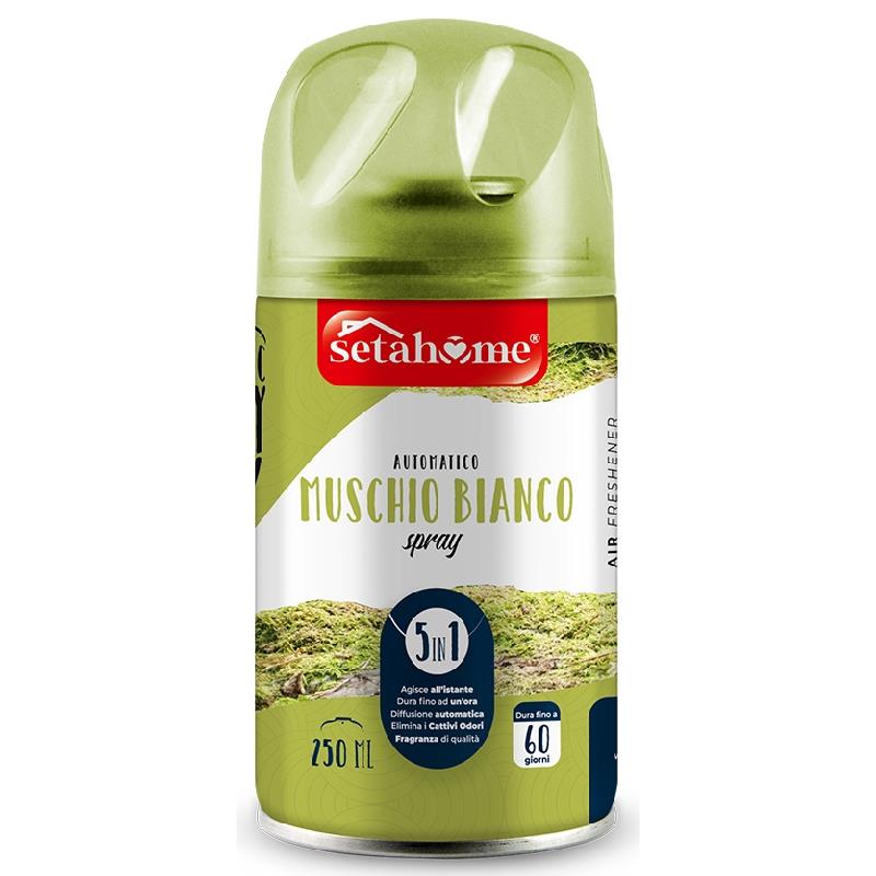 Setahome Deodorante Ambiente Spray Automatico Muschio Bianco - 250ml