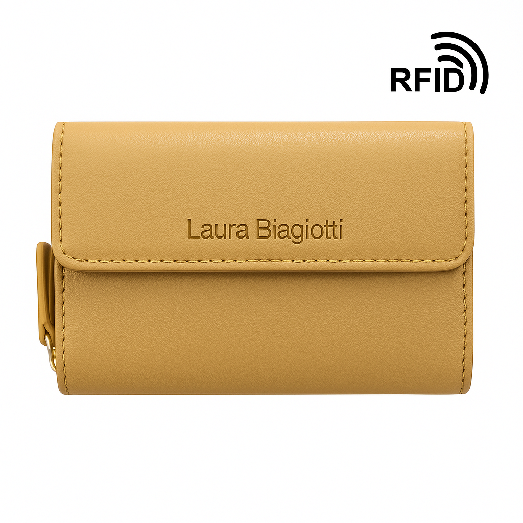 LAURA BIAGIOTTI Portafoglio Donna in Vera Pelle 760-32 | RFID | 13,5x10x4 cm