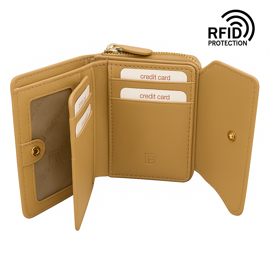 LAURA BIAGIOTTI Portafoglio Donna in Vera Pelle 760-32 | RFID | 13,5x10x4 cm