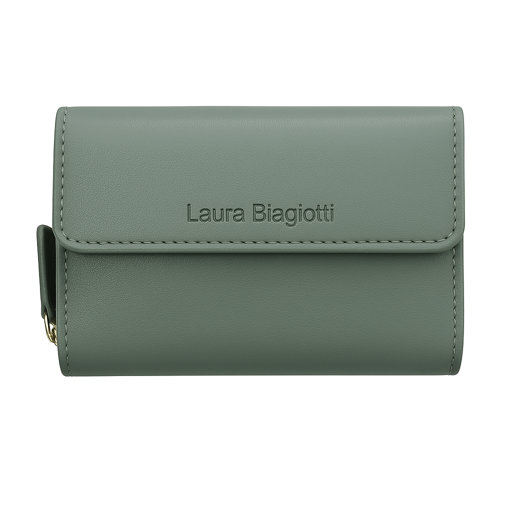 LAURA BIAGIOTTI Portafoglio Donna in Vera Pelle 760-32 | RFID | 13,5x10x4 cm