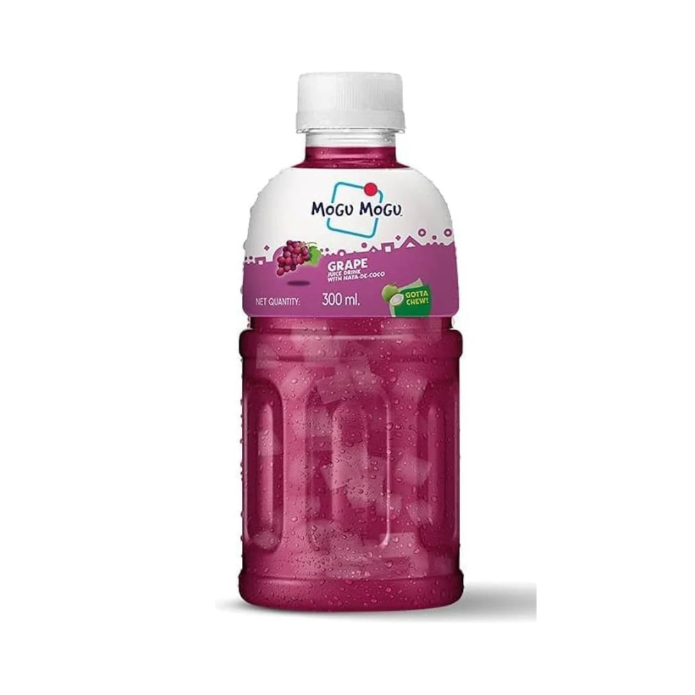 MOGU MOGU Boisson sucrée aromatisée au raisin avec morceaux de Coco Nata 320 ml