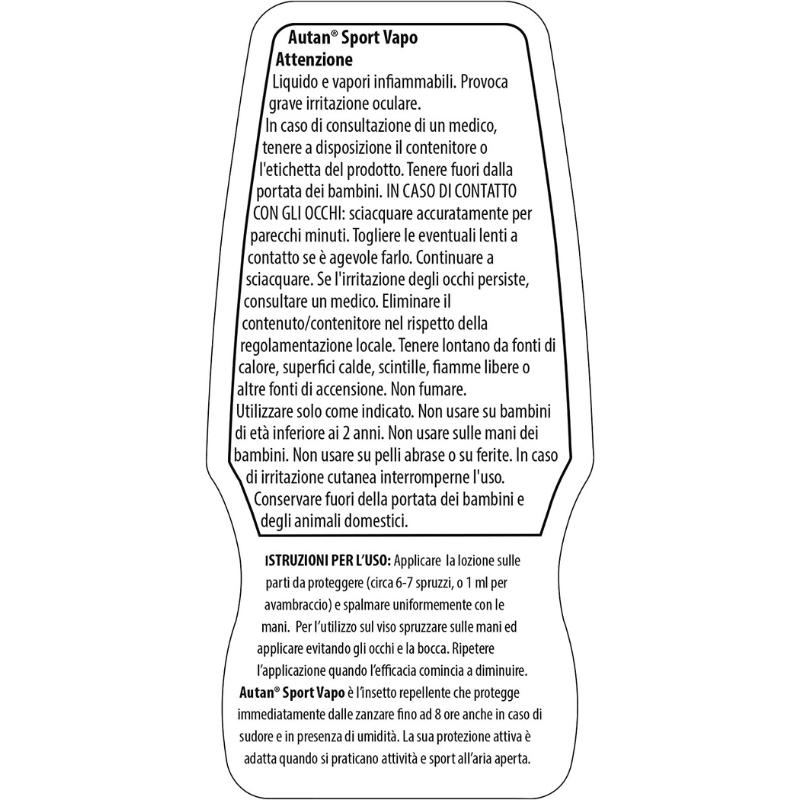 Autan Protection Active Vapo Bipacco Spray Repeattented Insect and 2 x 100 ml anti -media