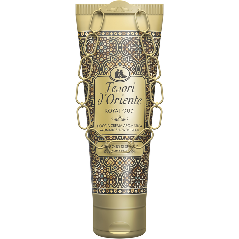 East Treasures douche aromatische crème Royal Ud van de Jemen en Sesamolie 250 ml