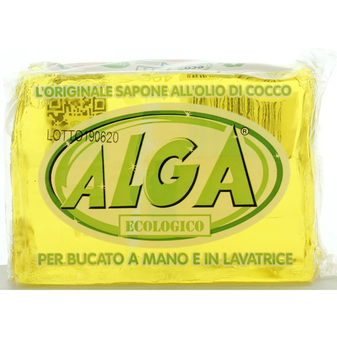 Sapone Alga Ecologico 400g - L'Originale all'Olio di Cocco per Bucato a Mano e in Lavatrice