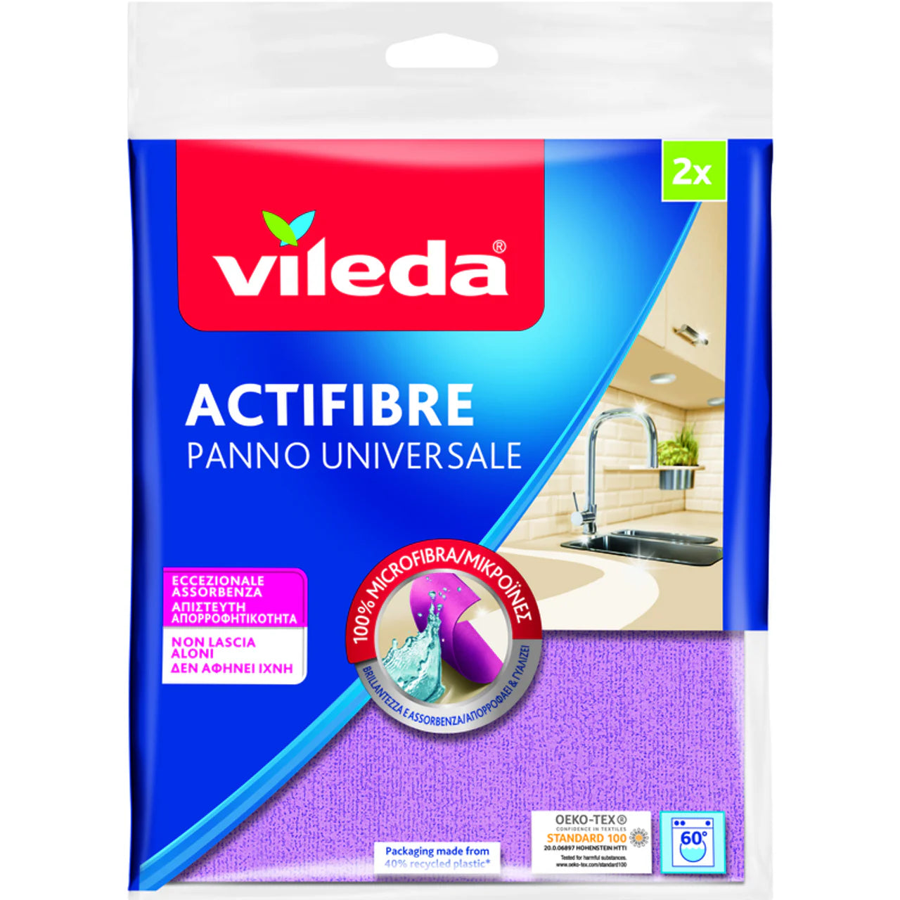 Vileda Actifibre Panno Universale 2 Pz