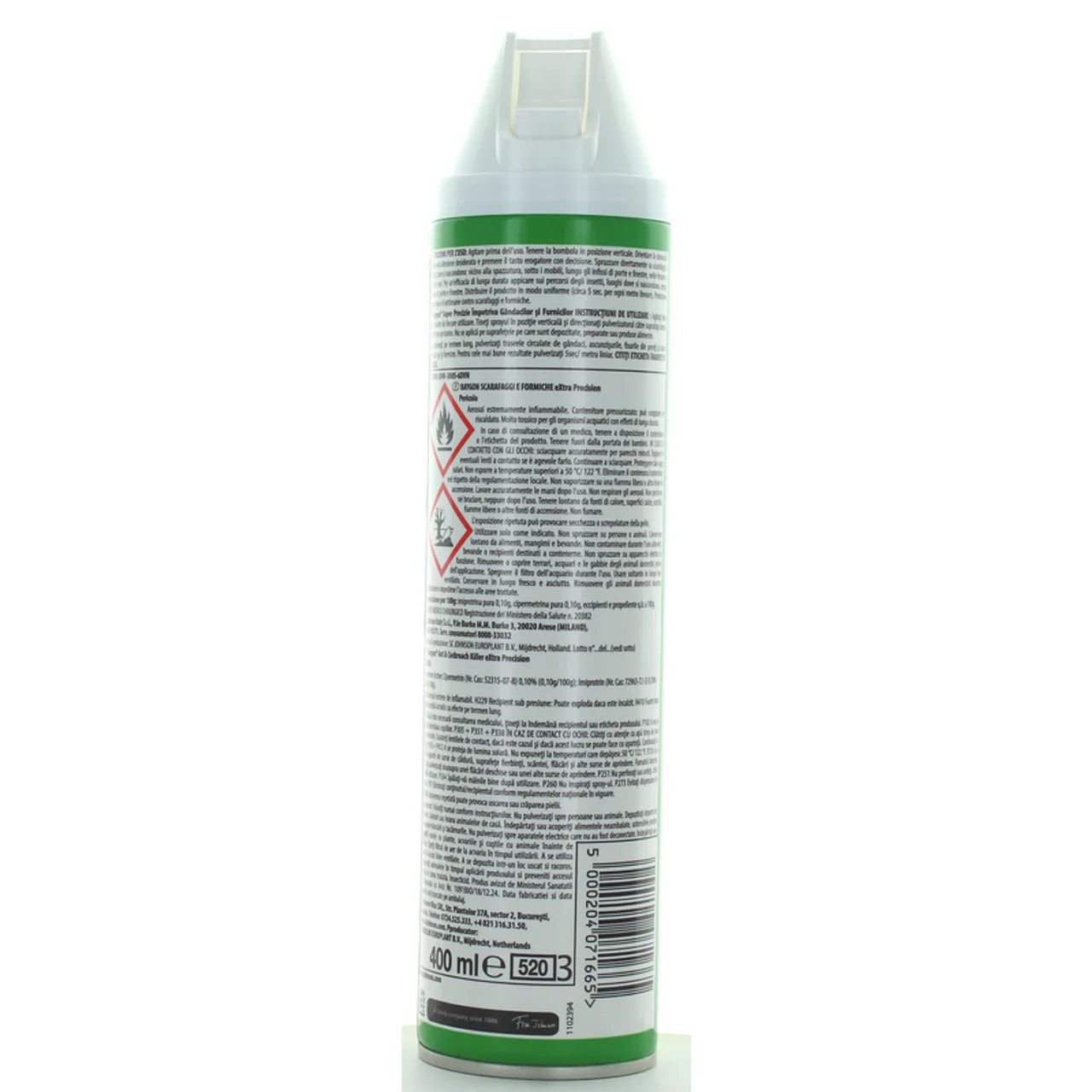 Baygon Verde Extra Precision Spray Scarafaggi e Formiche 400 Ml