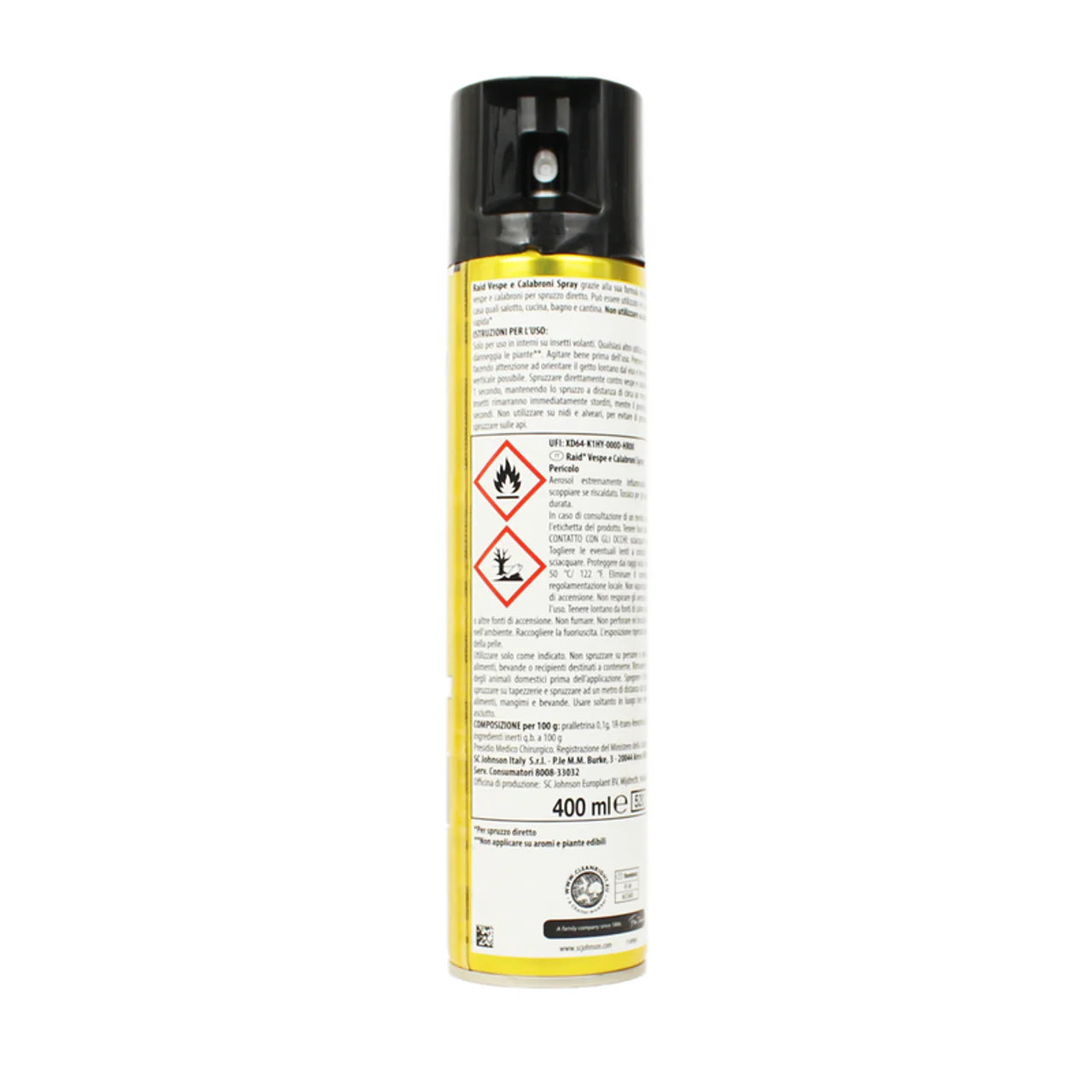 Raid Insetticida Vespe e Calabroni Spray 400 ml