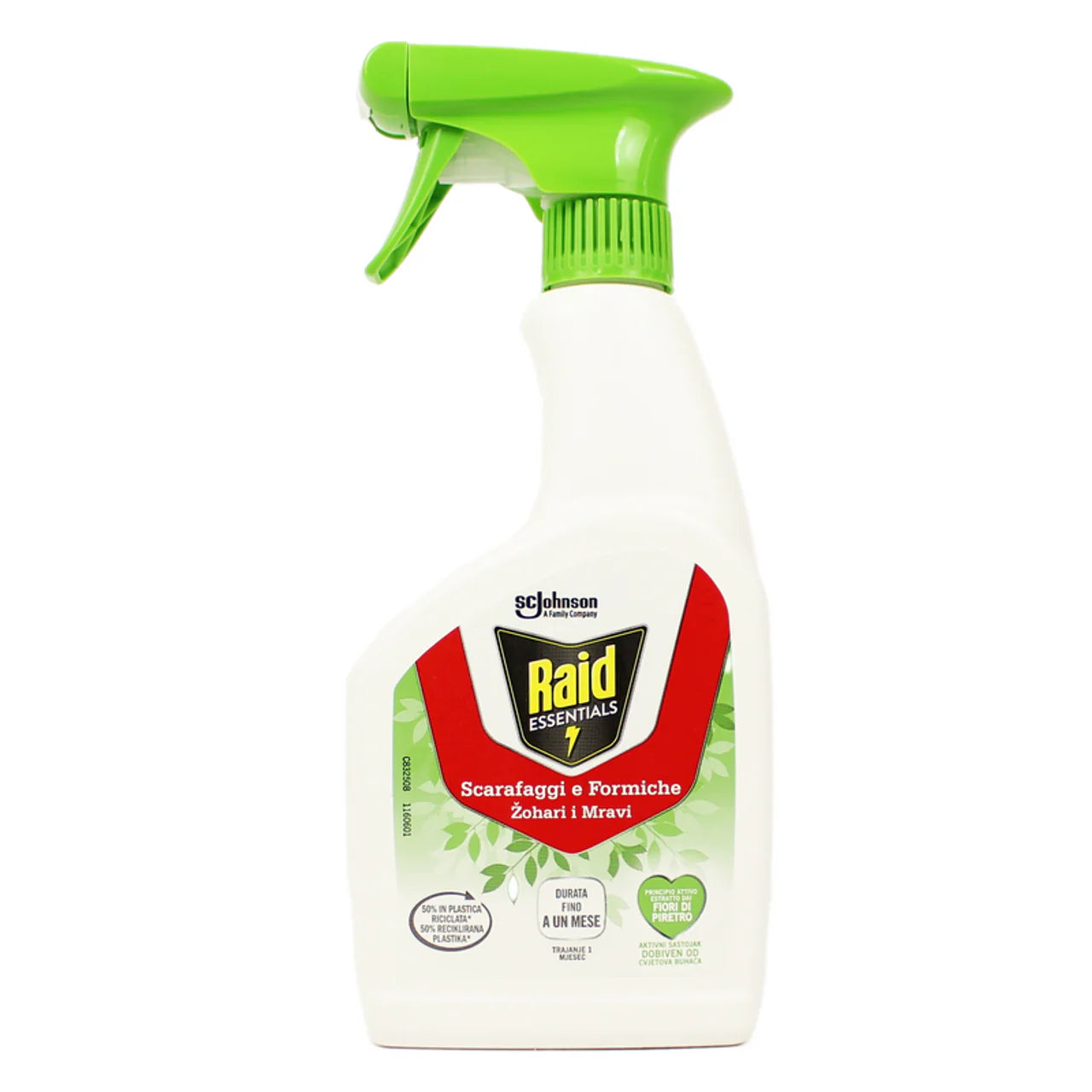 Raid Insetticida Essentials Scarafaggi & Formiche Trigger 500 ml