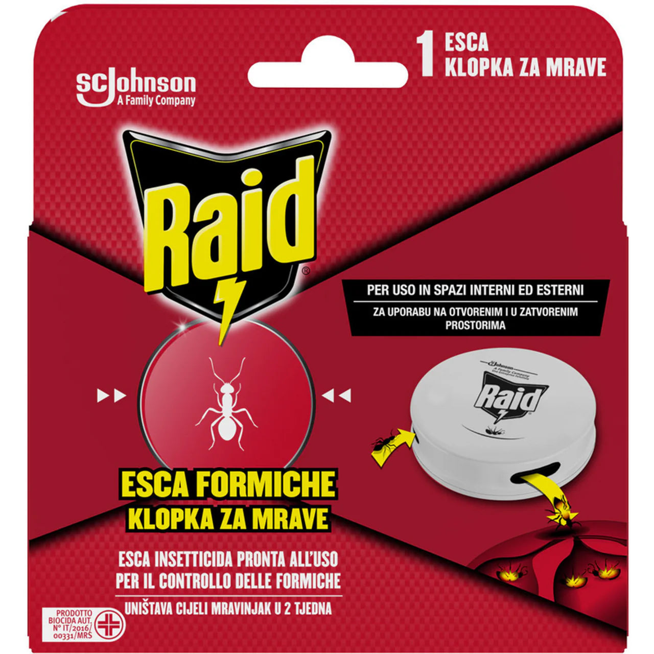 Raid Esca Formiche Insetticida Pronto All'Uso 1 Pezzo