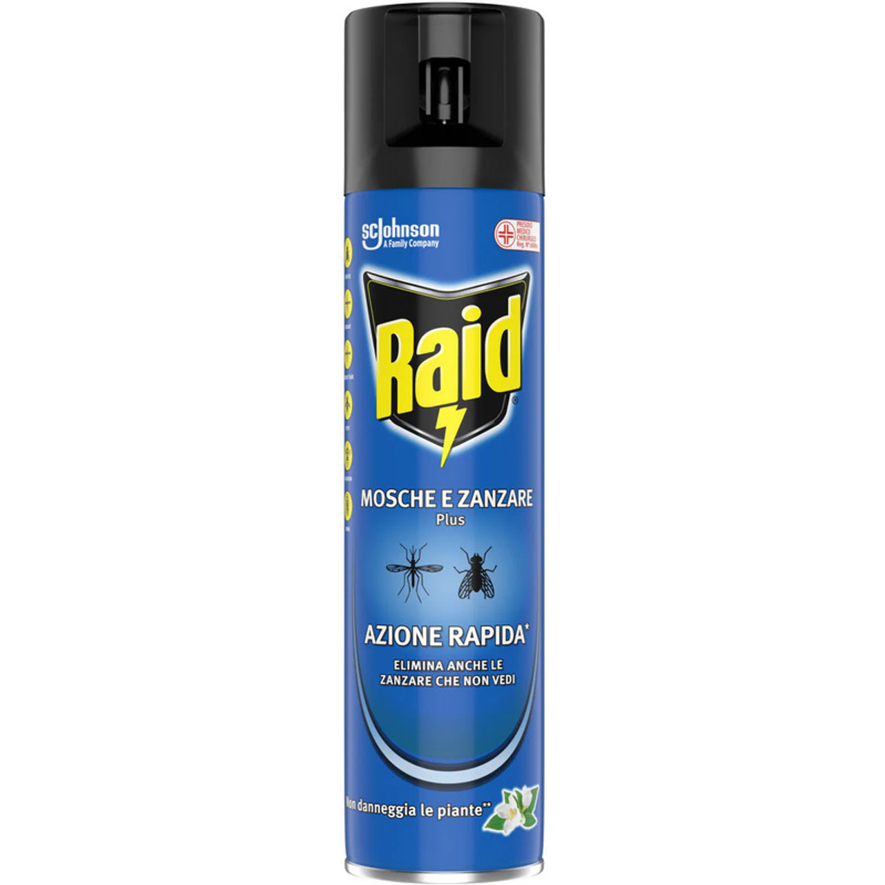 Raid Insetticida Spray Mosche e Zanzare Plus Azione Rapida 400 ml