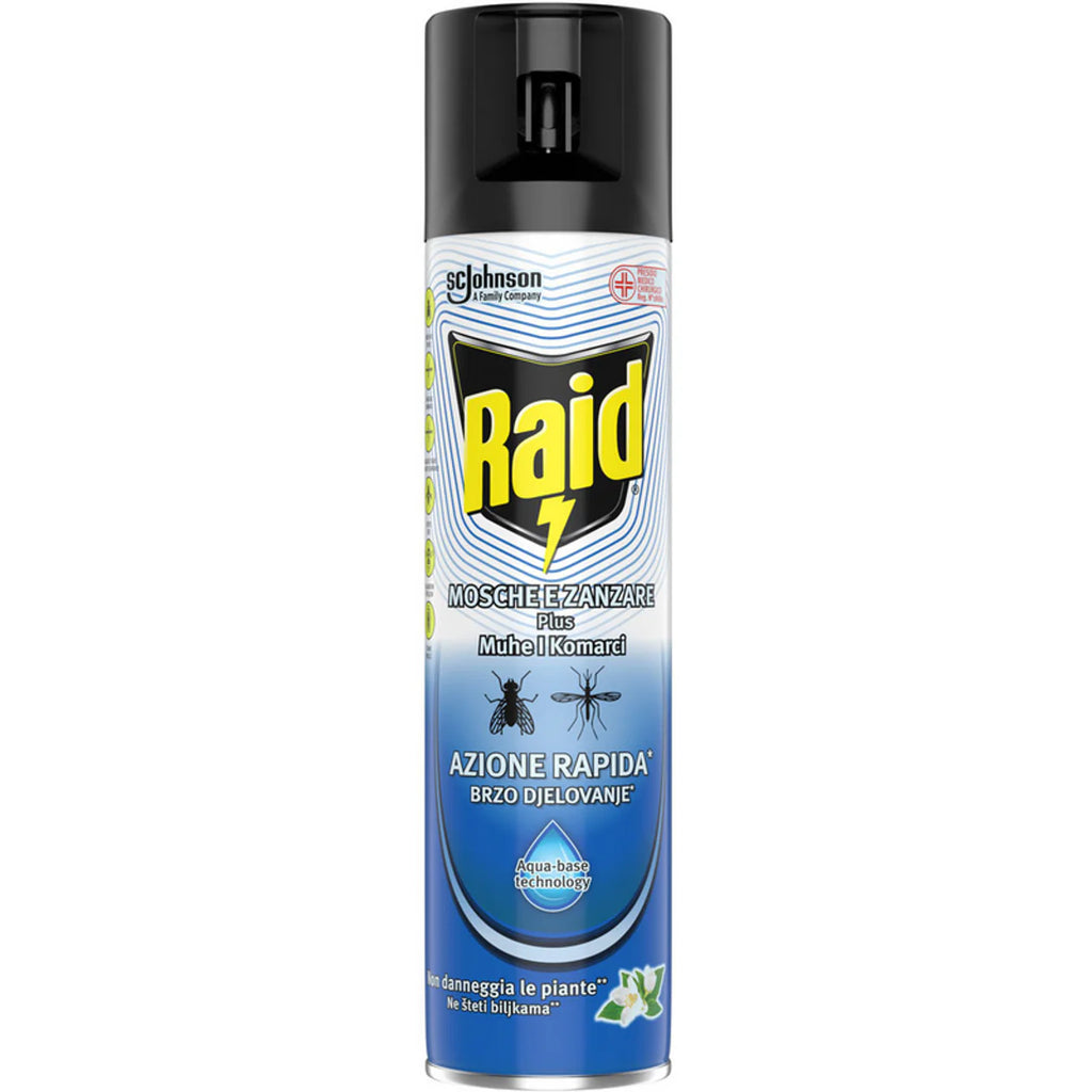 RAID Insecticide Spray Flies en Mugo's plus snelle actie Aqua-Base Tec