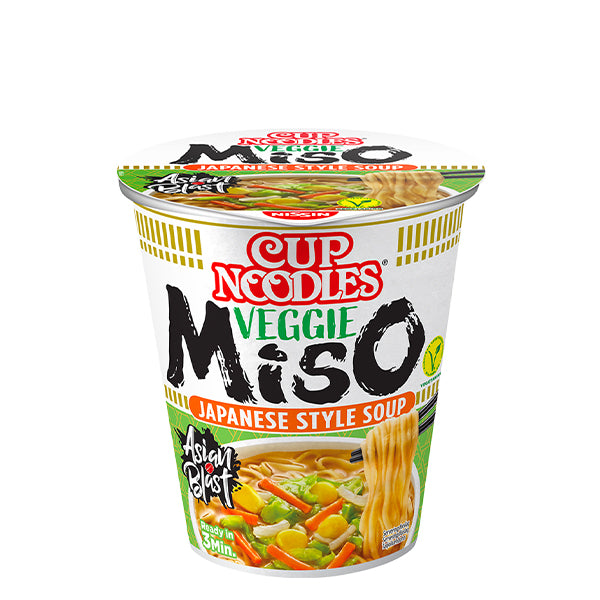 Nissin Cup Noodles Gusto Veggie al Miso - 67g