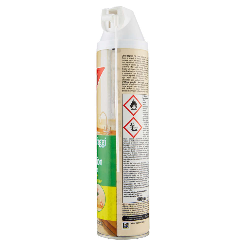 Baygon Cucina Extra Precision Beccuccio Direzionale Scarafaggi e Formiche 400 ml