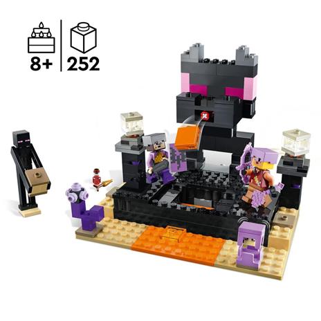 LEGO Minecraft 21242 The End Arena Playset da Battaglia con Lava Ender Drago