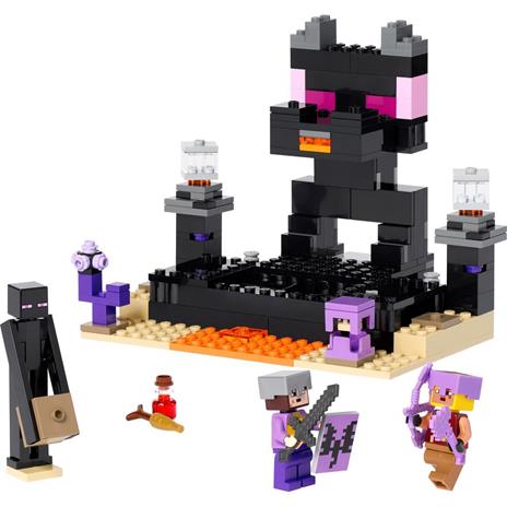 LEGO Minecraft 21242 The End Arena Playset da Battaglia con Lava Ender Drago