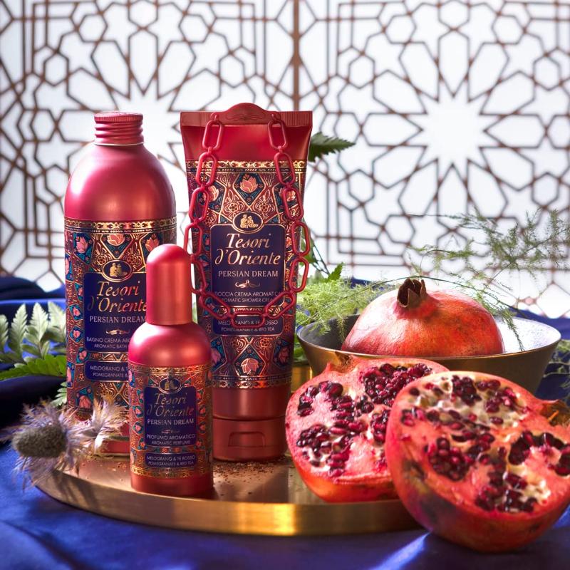 Tesori d'Oriente Bagno Crema Aromatico Persian Dream Melograno e Tè Rosso 500ml