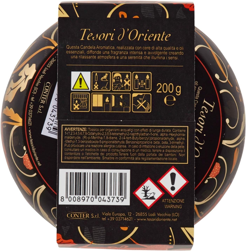 Tesori d'Oriente Candela Aromatica Japanese Rituals 200 gr