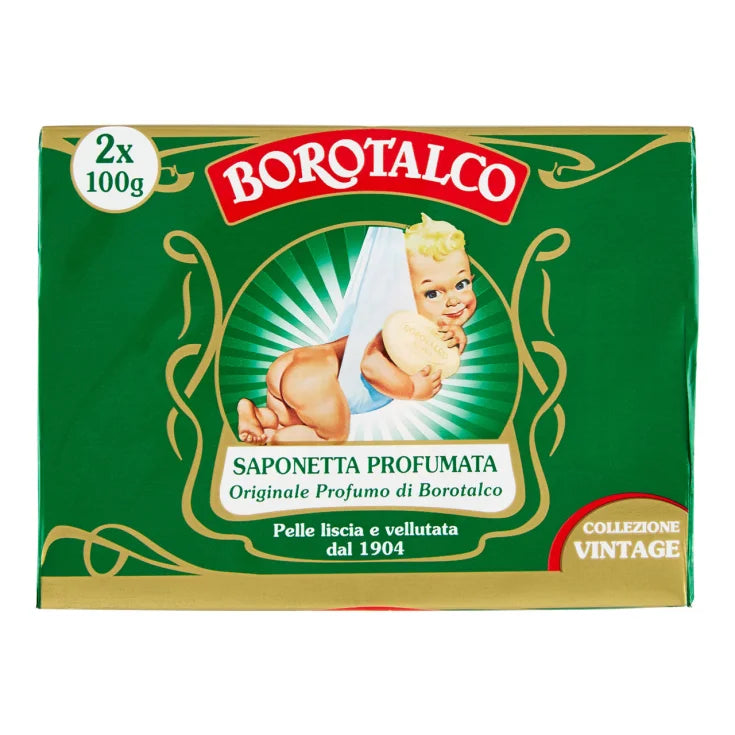 Saponetta Profumata Duetto Borotalco 2x100g - Collezione Vintage