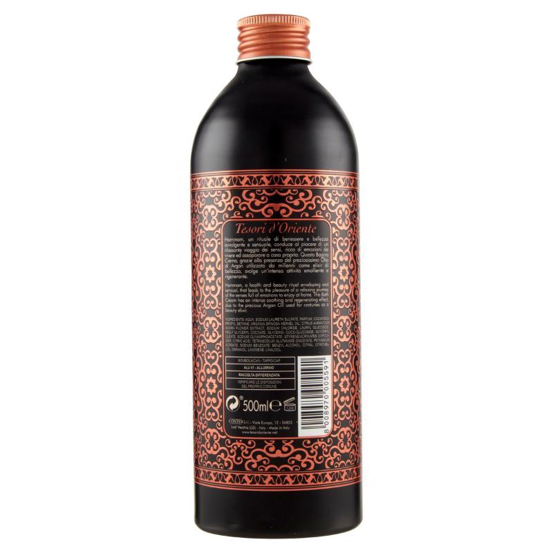 Tesori d'Oriente Bagno Crema Aromatico Hammam Olio di Argan e Fiori di Arancio 500ml