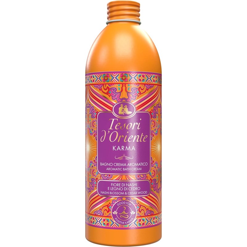 Tesori d'Oriente Bagno Crema Aromatico Karma Fiore di Nashi e Legno di Cedro 500ml