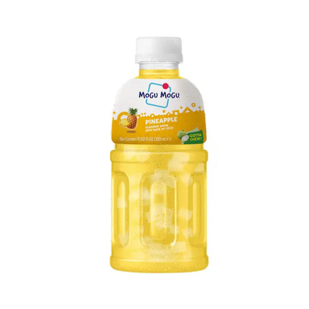 MOGU MOGU Bevanda al Gusto di Ananas con Pezzi di Nata de Coco 320 ml