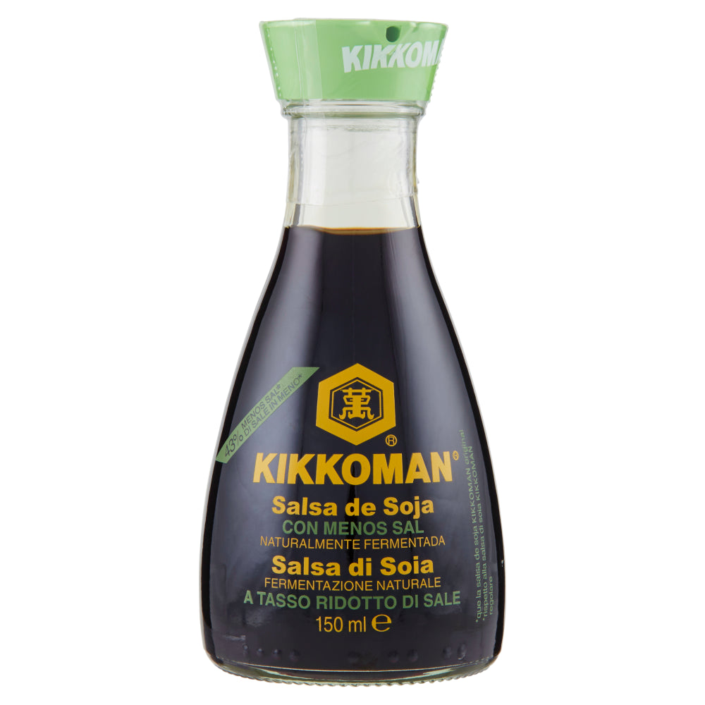 Kikkoman Salsa di Soia a Tasso Ridotto di Sale 150 ml