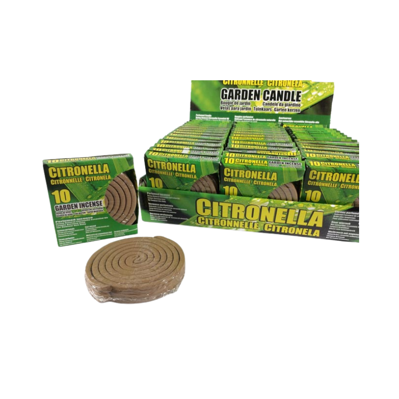 Set 10 Spirali Antizanzare alla Citronella – Protezione Naturale per Esterni