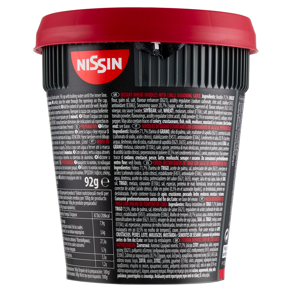 Nissin Cup Noodles Soba Wok Style Chilli 92 g