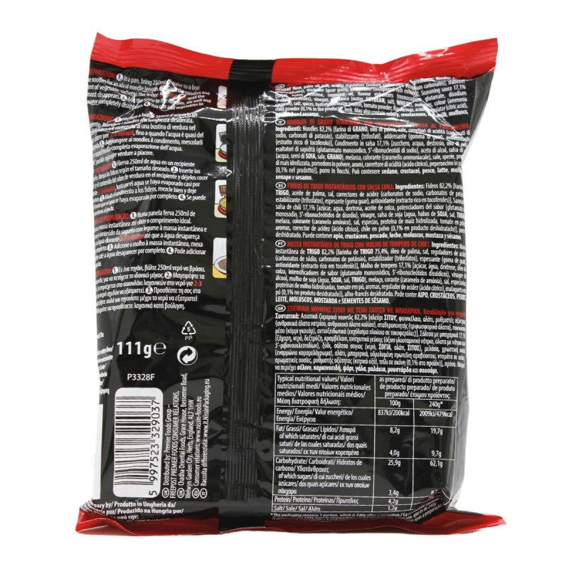 Nissin Soba Noodles Chili 110g