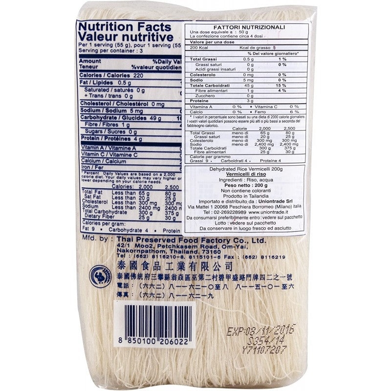 WAI WAI Vermicelli di Riso 200g