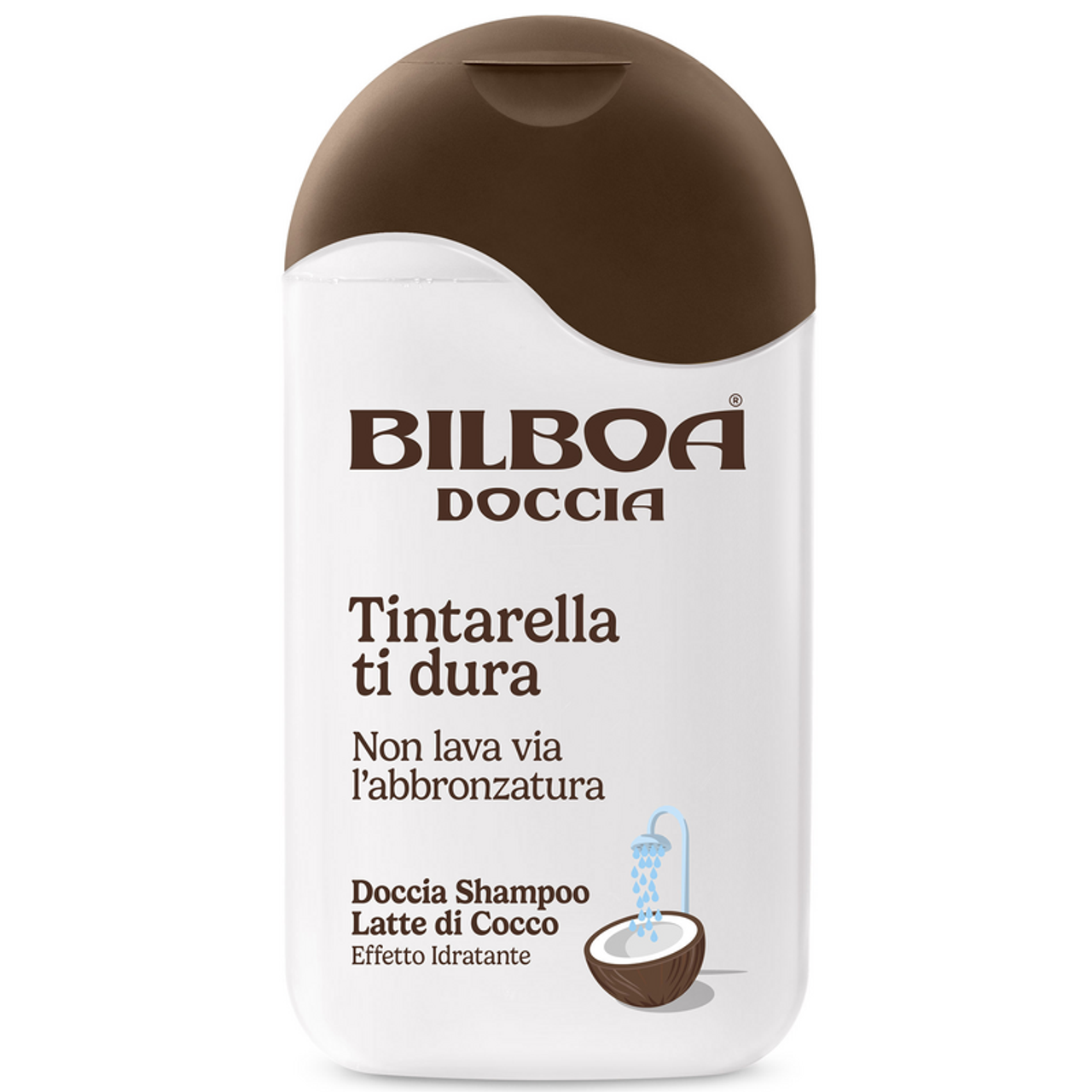 Bilboa Docciashampoo 2in1 al Latte di Cocco da 220 ml, ideale dopo sole, deterge delicatamente pelle e capelli con profumo esotico e azione nutriente.

