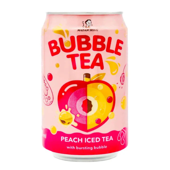 Bubble Tea Peach Iced Tea, Thè Alla Pesca Con Palline Scoppiettanti Da 320 ml