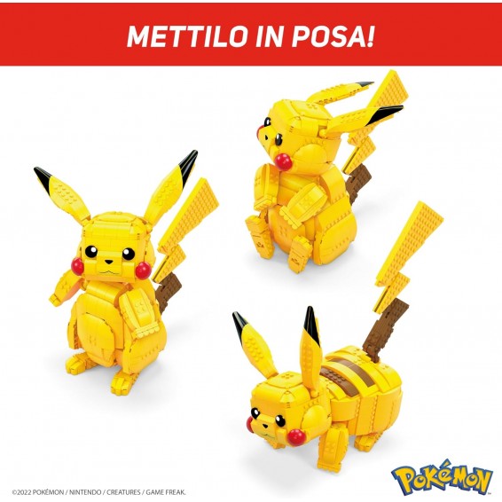 Mattel Mega PokeMon - Personaggio Pikachu Jumbo - Fvk81