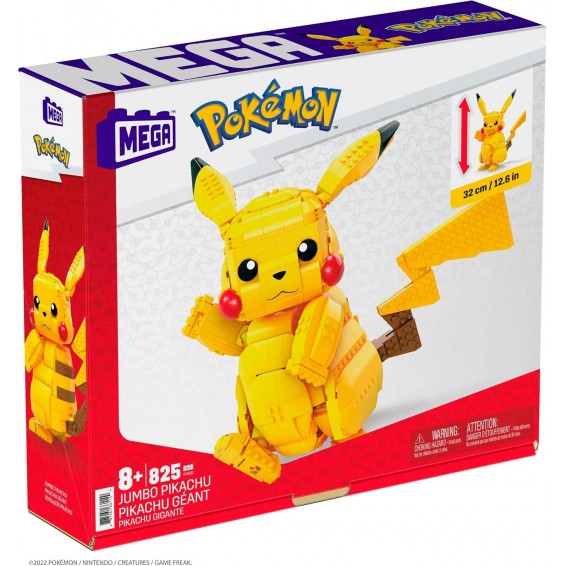 Mattel Mega PokeMon - Personaggio Pikachu Jumbo - Fvk81