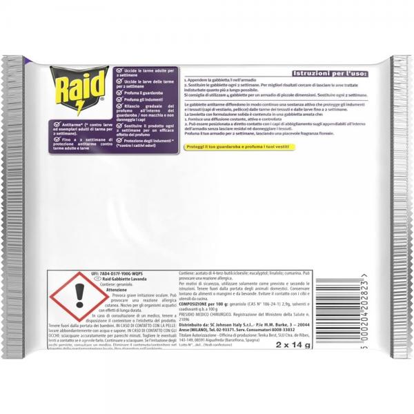 Raid Gabbiette Antitarme Alla Lavanda 2 x 14g