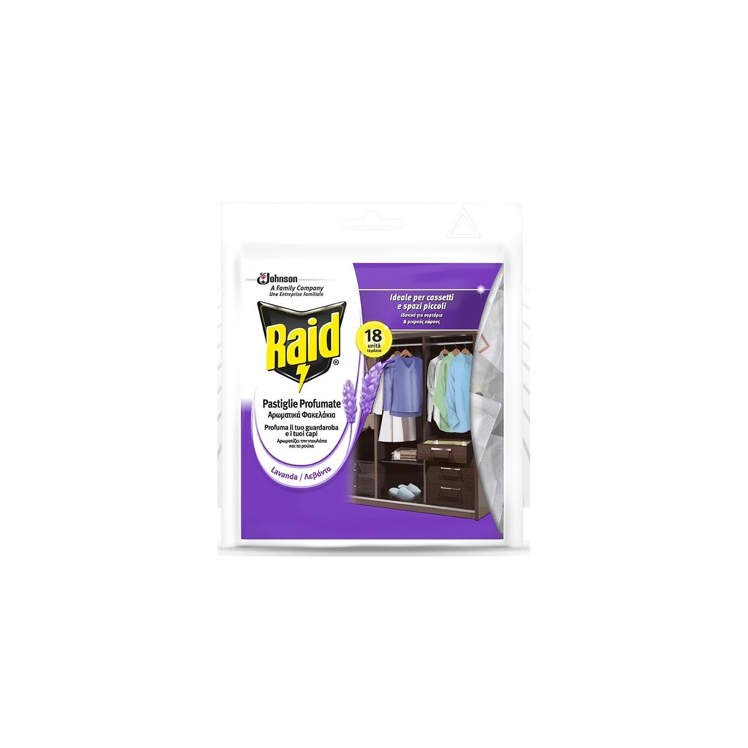 Raid Pastiglie Profumate Lavanda 18 x 1,5 g