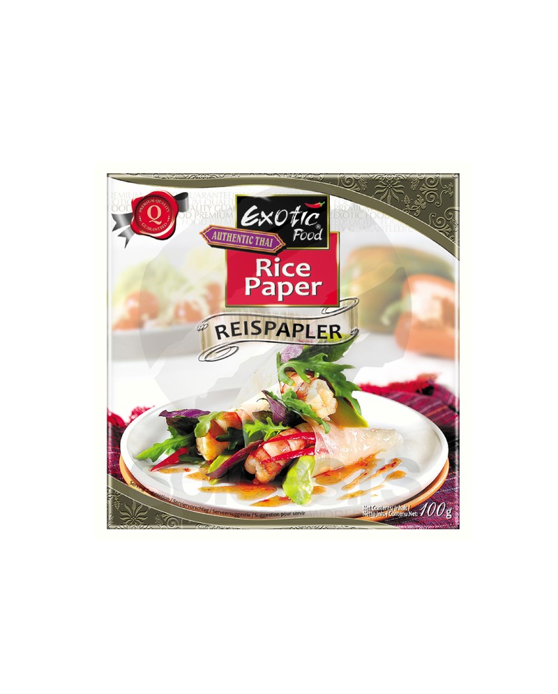 Exotic Food Rice Paper 22cm 100g Fogli di Riso