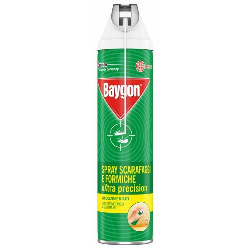 Baygon Verde Extra Precision Spray Scarafaggi e Formiche 400 Ml