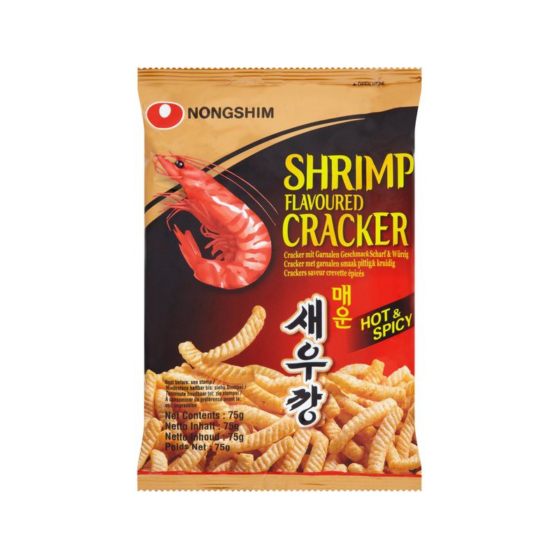 Cracker aux crevettes Nongshim Saveur épicée 75 g